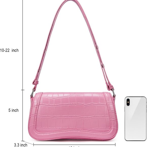 Small Shoulder Bags,Purses for Women Vegan Leather Crossbody Handbag Clutch Hobo - Picture 3 of 7